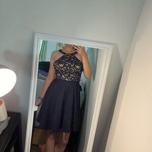 Dark blue homecoming/prom dress